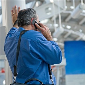 man in airport